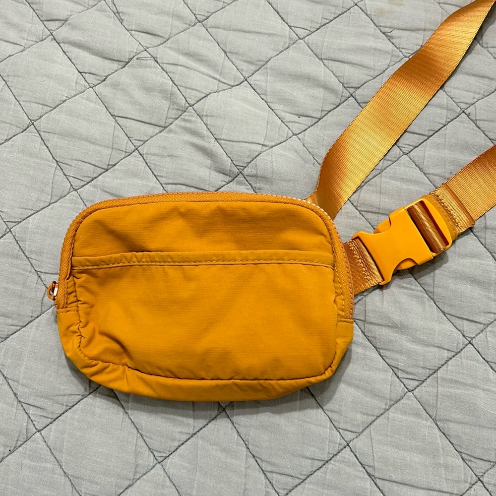 Yellow belt bag